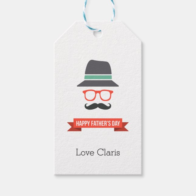 Gentleman Father's Day Gift Tag (Front)