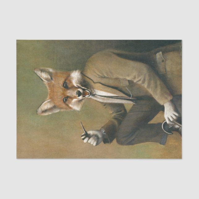 Gentleman Fox Tissue paper (Front)