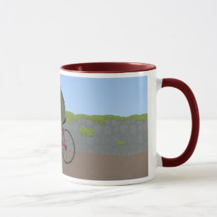 Gentleman Frog on a Bicycle Mug