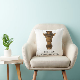 Gentleman Giraffe – The Highly Sophisticated One Cushion