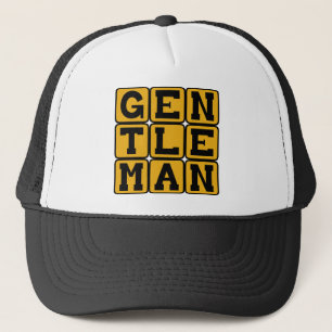 Gentleman, Mature Adult Trucker Hat