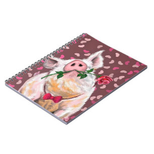 Gentleman Pig - Romantic - Funny Notebook