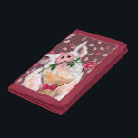 Gentleman Pig - Romantic - Funny Trifold Wallet<br><div class="desc">Gentleman Pig</div>