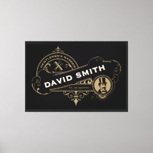 Gentleman’s Victorian Barbershop Canvas Print
