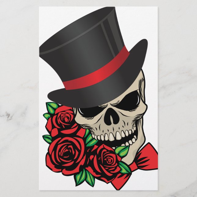 Gentleman Skull Stationery (Front)