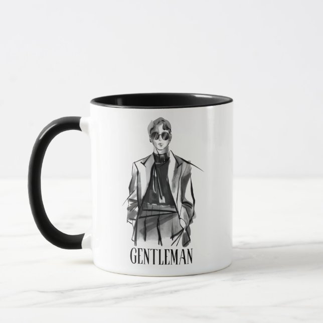 Gentleman Style Coffee Mug (Left)