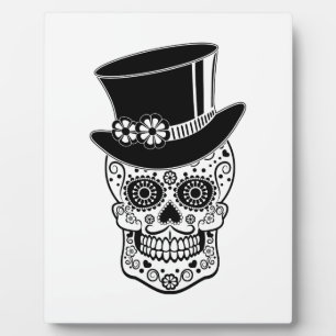 Gentleman Sugar Skull-01 Plaque