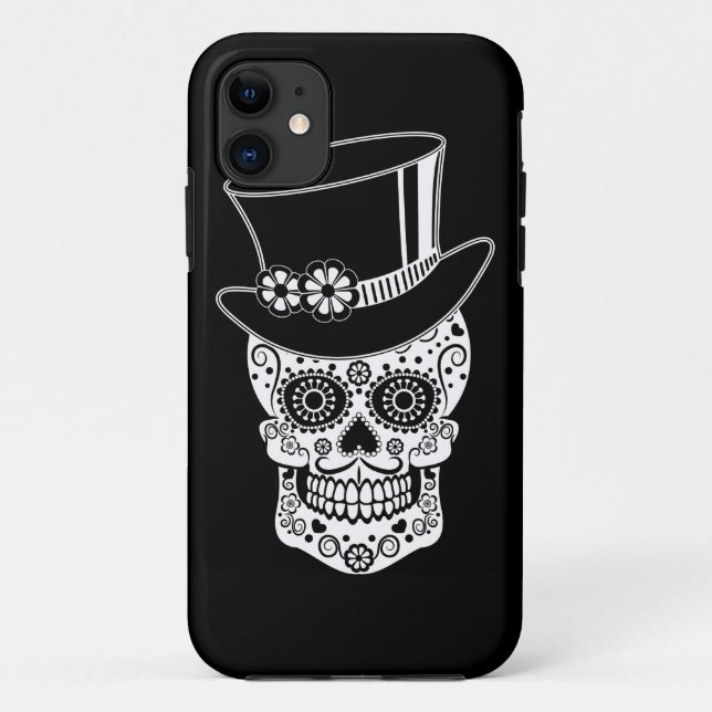 Gentleman Sugar Skull Case-Mate iPhone Case (Back)