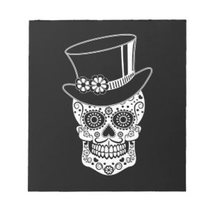 Gentleman Sugar Skull Notepad
