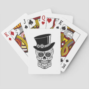 Gentleman Sugar Skull Playing Cards