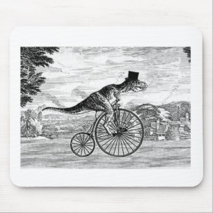 Gentleman T-Rex's Sunday Ride Mouse Pad