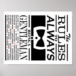 Gentleman's Poster