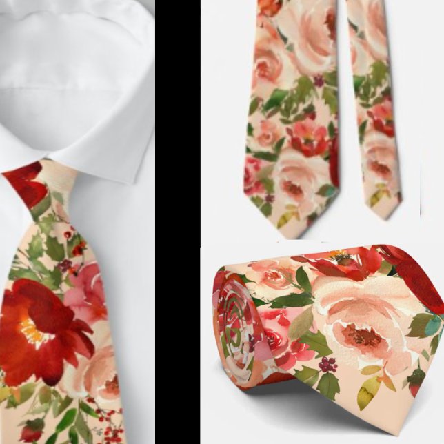 Gentleman's Tie | Wedding & Event Floral Necktie (Creator Uploaded)