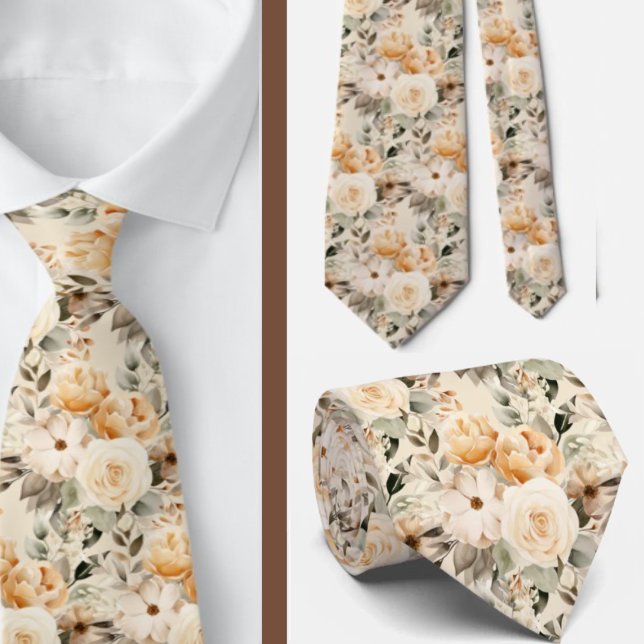 Gentleman's Tie | Wedding & Event Floral Necktie (Creator Uploaded)
