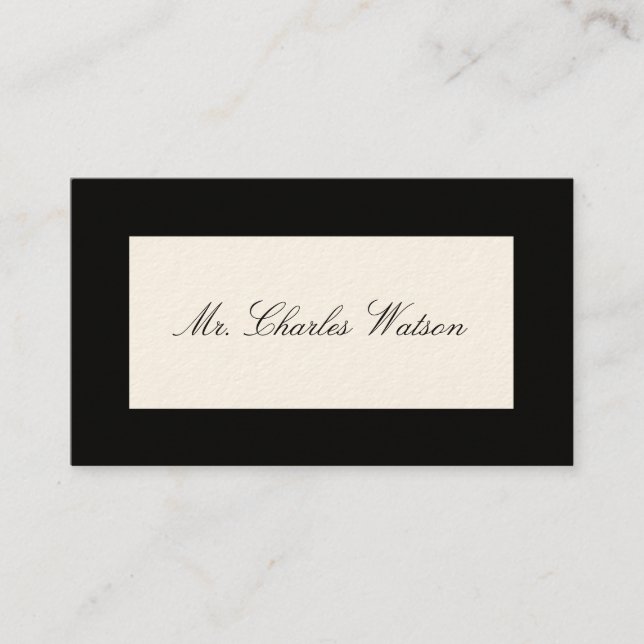 Gentleman's Victorian Calling Cards (Front)