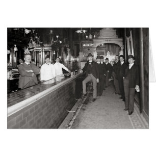 Gentlemen Drinking At The Bar, 1910