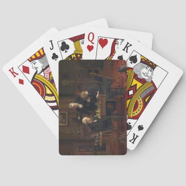 Gentlemen Playing a Game of Chess (Thomas Eakins) Cards (Back)