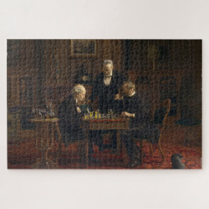 Gentlemen Playing a Game of Chess (Thomas Eakins) Jigsaw Puzzle