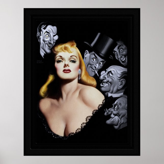 Gentlemen Prefer Blondes by Earle Kulp Bergey Poster (Front)