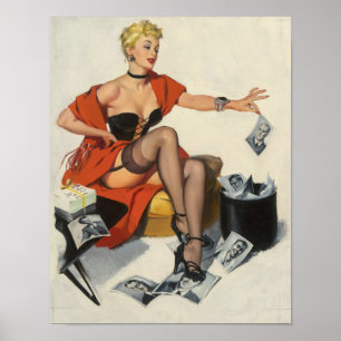 Gentlemen Recycling Pin-Up Poster