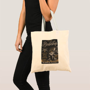 Gentlemen’s Barbershop Retro Haircuts Shaves Tote Bag