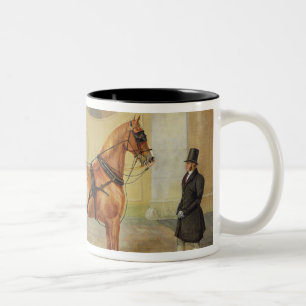 Gentlemen's Carriages: A Cabriolet, c.1820-30 (oil Two-Tone Coffee Mug
