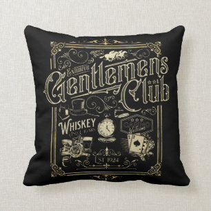 Gentlemen's Club Retro Cushion
