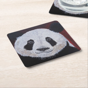 Gentlest of Giants Painting by Alfred Fox Square Paper Coaster