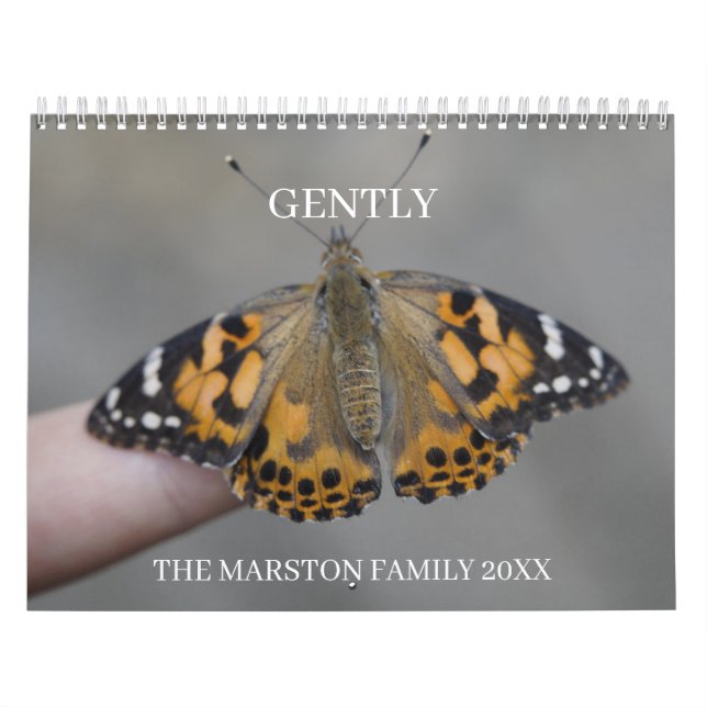 Gently 12-Month  Calendar (Cover)