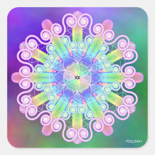 Gently, Gently Square Sticker