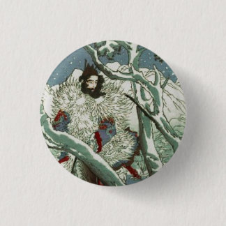 Gentoku Visiting Komei In the Snow (1:3) 3 Cm Round Badge