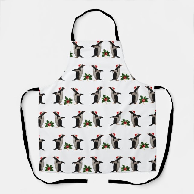 Gentoo and Holly All Over Print Apron (Front)