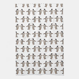 Gentoo Frenzy Kitchen Towel (choose colour)
