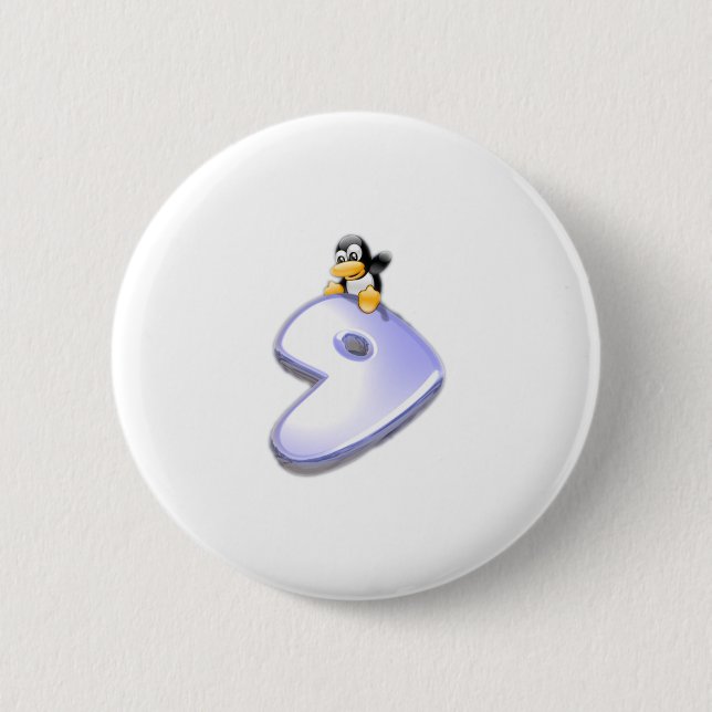 Gentoo Linux 6 Cm Round Badge (Front)