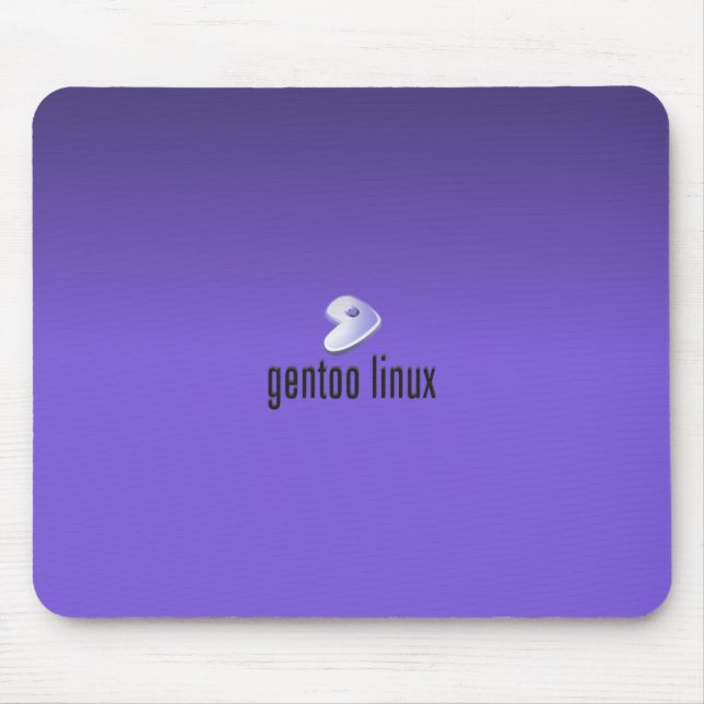 Gentoo Linux Purple Mouse Pad (Front)