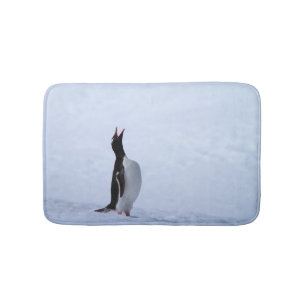 Gentoo penguin bath mat