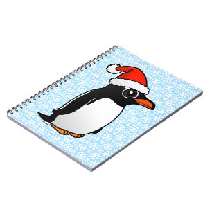 Gentoo Penguin Santa Notebook