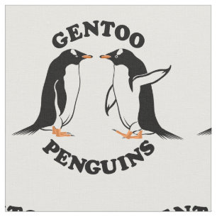 Gentoo Penguins Fabric