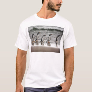 Gentoos on the beach T-Shirt