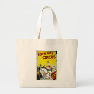 Gentry Bros. Circus Large Tote Bag