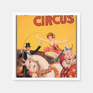 Gentry Bros. Circus Napkin