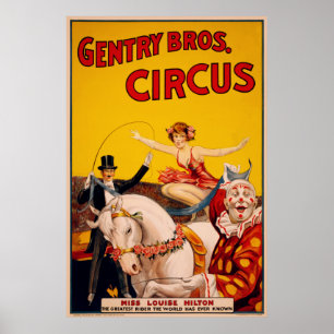 Gentry Bros. Circus Poster