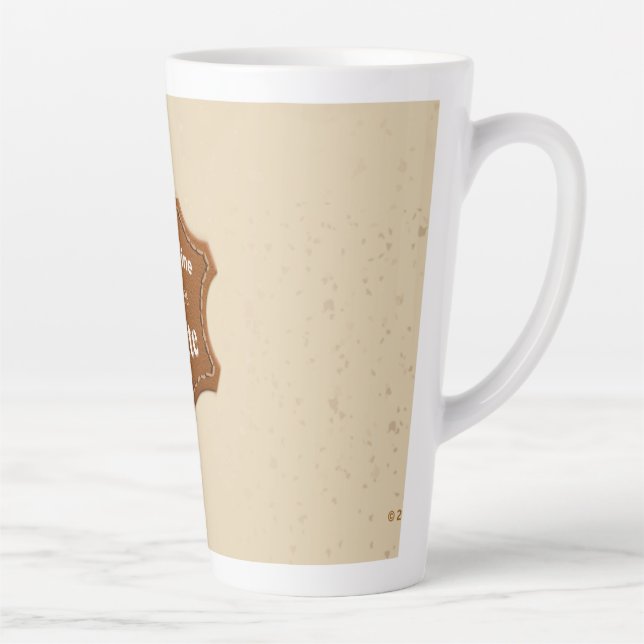 Genuine 100% Latte Neutral Pattern Mug (Right)