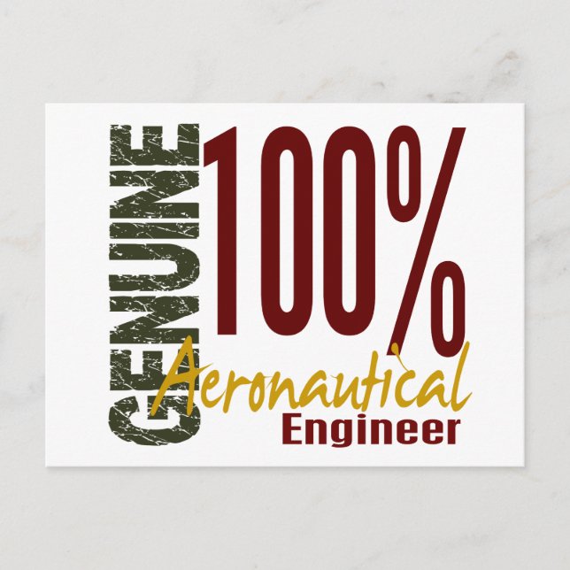 Genuine Aeronautical Engineer Postcard (Front)