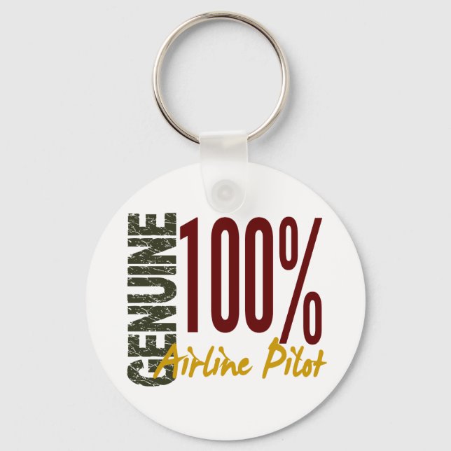 Genuine Airline Pilot Key Ring (Front)