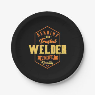 Genuine And Trusted Welder Paper Plate