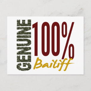 Genuine Bailiff Postcard