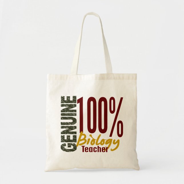Genuine Biology Teacher Tote Bag (Front)