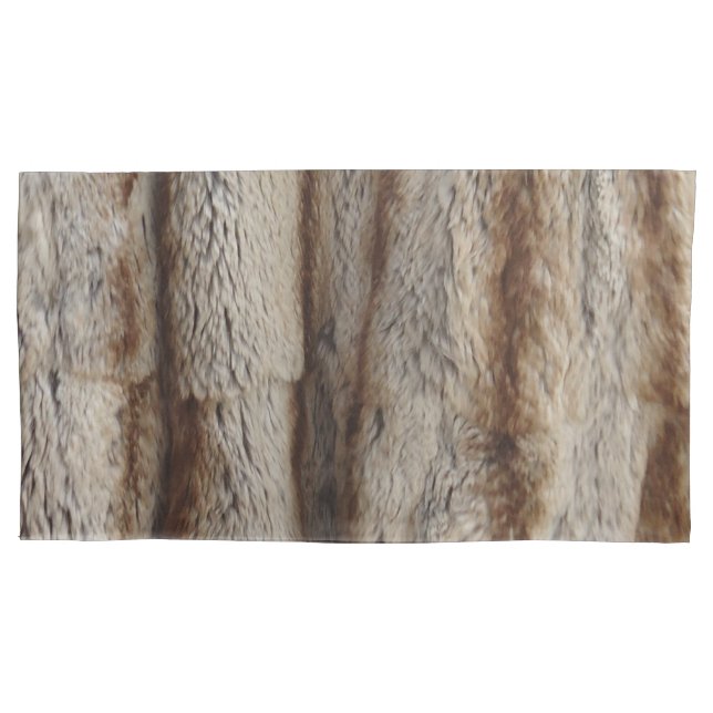 GENUINE CHINCHILLA FUR PILLOWCASE (Front-Left)