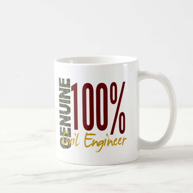 Genuine Civil Engineer Coffee Mug (Right)